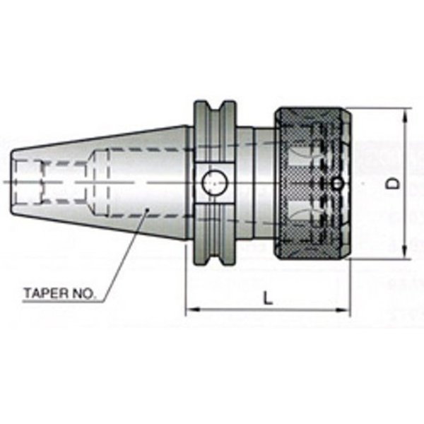 Yg-1 Tool Co Cat40 100Tg Collet Chuck OK014